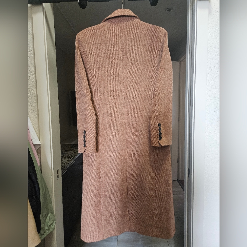 Avec Les Filles Double-breasted Brown Trench Count Women's Size S Small - Picture 4 of 4